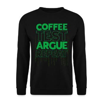QA Engineer QA Tester Software Tester - Unisex Sweatshirt - black - Front - Alina (178cm) & Michal (187cm)