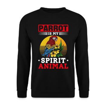 Parrot Bird lover I Parrot est mon - Sweat-shirt Unisexe - noir - Devant - Alina (178cm) & Michal (187cm)