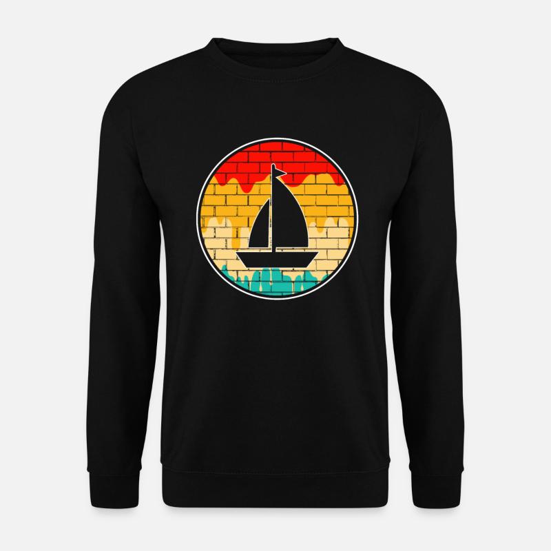 Sailing Retro - Unisex Sweatshirt - black