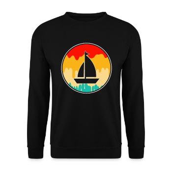 Voile Rétro - Sweat-shirt Unisexe - noir - Devant - Alina (178cm) & Michal (187cm)