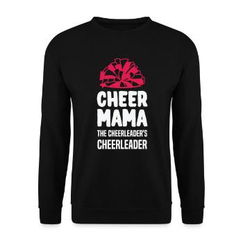 Cheer Mama La pom-pom girl de la pom-pom girl - Sweat-shirt Unisexe - noir - Devant - Alina (178cm) & Michal (187cm)
