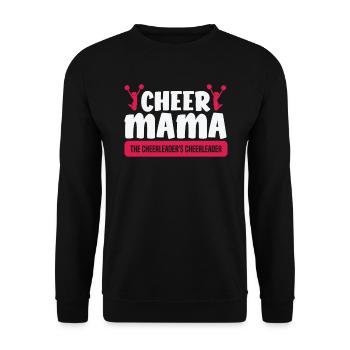 Cheer Mama La pom-pom girl de la pom-pom girl - Sweat-shirt Unisexe - noir - Devant - Alina (178cm) & Michal (187cm)