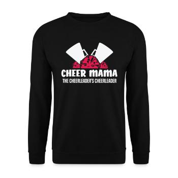 Cheer Mama La pom-pom girl de la pom-pom girl - Sweat-shirt Unisexe - noir - Devant - Alina (178cm) & Michal (187cm)