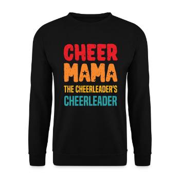 Cheer Mama La pom-pom girl de la pom-pom girl - Sweat-shirt Unisexe - noir - Devant - Alina (178cm) & Michal (187cm)