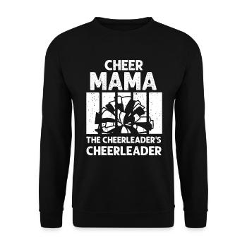 Cheer Mama La pom-pom girl de la pom-pom girl - Sweat-shirt Unisexe - noir - Devant - Alina (178cm) & Michal (187cm)