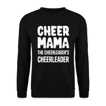 Cheer Mama La pom-pom girl de la pom-pom girl - Sweat-shirt Unisexe - noir - Devant - Alina (178cm) & Michal (187cm)
