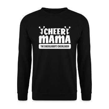 Cheer Mama La pom-pom girl de la pom-pom girl - Sweat-shirt Unisexe - noir - Devant - Alina (178cm) & Michal (187cm)