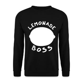 Stand de jus Lemonade Boss - Sweat-shirt Unisexe - noir - Devant - Alina (178cm) & Michal (187cm)