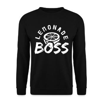 Stand de jus Lemonade Boss - Sweat-shirt Unisexe - noir - Devant - Alina (178cm) & Michal (187cm)