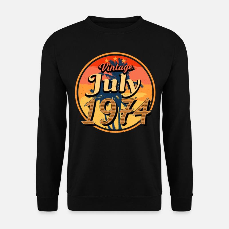1974 Born in July - Unisex Sweatshirt - black