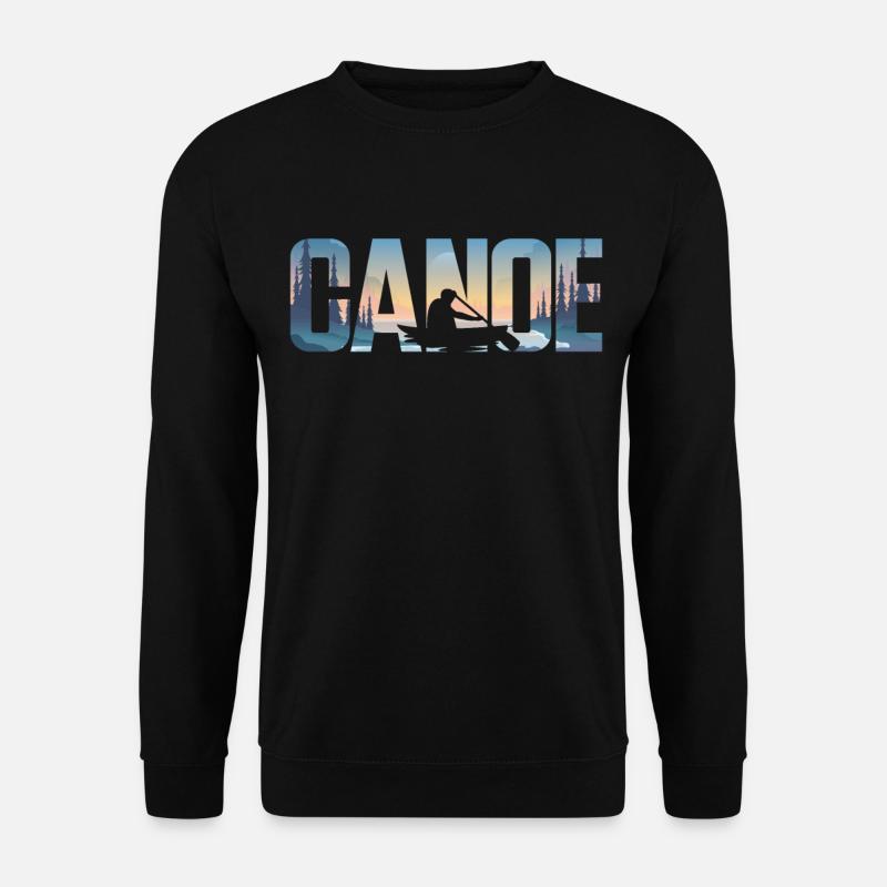 Canoe Canoeing Canoe - Unisex Sweatshirt - black