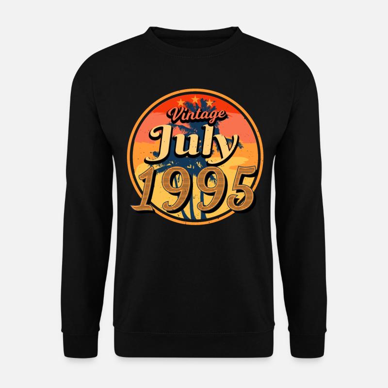 1995 Juli Geschenkidee - Unisex Pullover - Schwarz