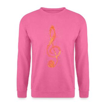 Partition clé Musicien Choir Musikverein - Sweat-shirt Unisexe - rose - Devant