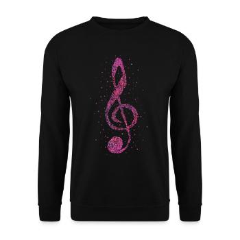 Choir director Singer Musician Music - Unisex Sweatshirt - black - Front - Alina (178cm) & Michal (187cm)