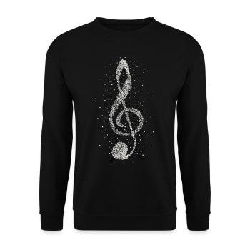 Chor Musikverein Musicien Professeur Musicien - Sweat-shirt Unisexe - noir - Devant - Alina (178cm) & Michal (187cm)