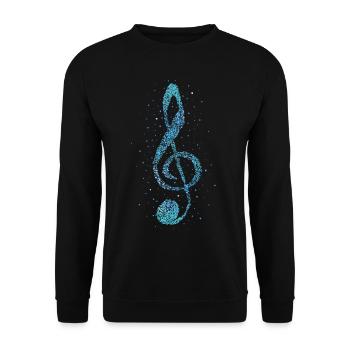 Musicien de bowl chanteur musicien chef d’orchestre - Sweat-shirt Unisexe - noir - Devant - Alina (178cm) & Michal (187cm)