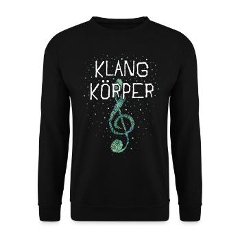 Klangkörper Sänger Sängerin Sopran Chor - Unisex Pullover - Schwarz - Vorne - Alina (178cm) & Michal (187cm)