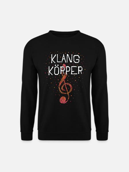 Notenschlüssel Sänger Sängerin Chor - Unisex Pullover - Schwarz