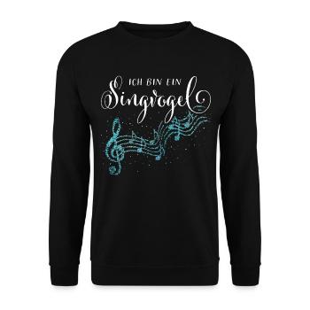 Musical Musik Chor Musikverein Singen - Unisex Pullover - Schwarz - Vorne - Alina (178cm) & Michal (187cm)