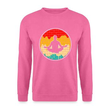Yoga Meditation Retro - Unisex Sweatshirt - pink - Front