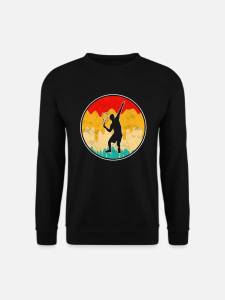 Tennis Rétro - Sweat-shirt Unisexe - noir