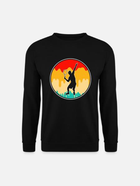 Tennis Rétro - Sweat-shirt Unisexe - noir
