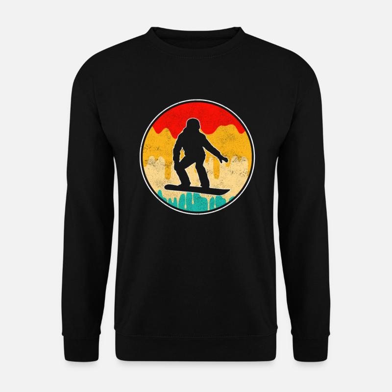 Retro Snowboarding - Unisex Sweatshirt - black