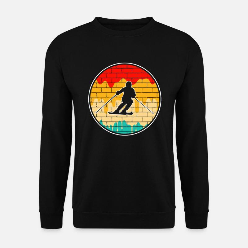 Ski Retro - Unisex Sweatshirt - black