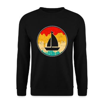 Voile Rétro - Sweat-shirt Unisexe - noir - Devant - Alina (178cm) & Michal (187cm)