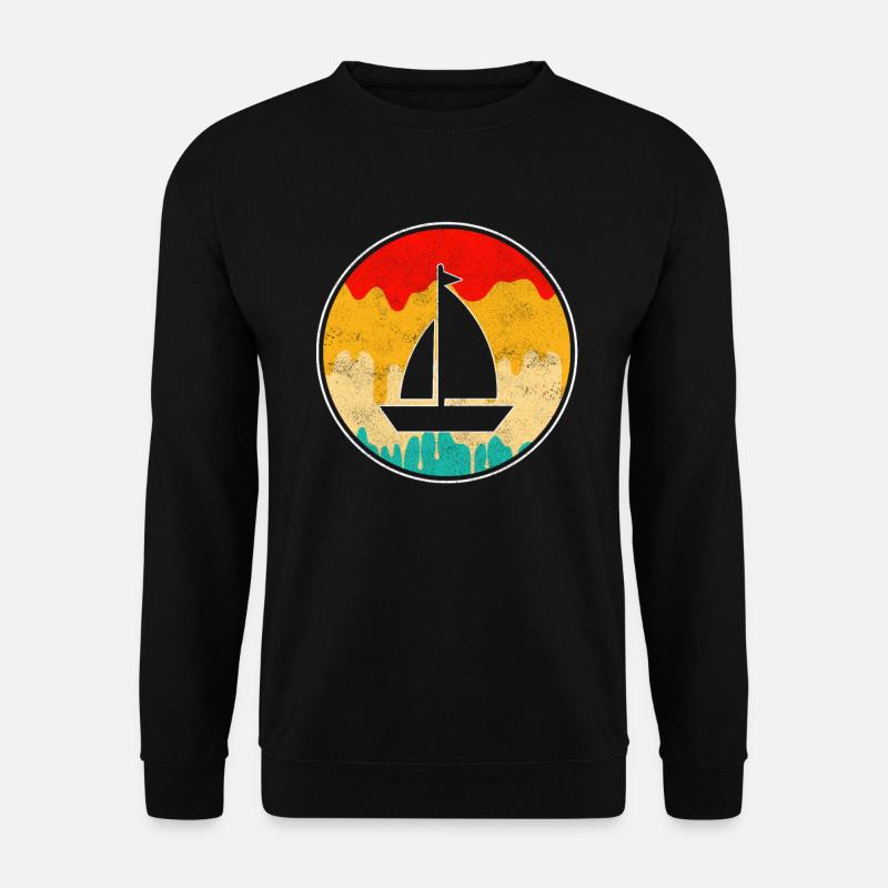 Sailing Retro - Unisex Sweatshirt - black