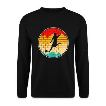 Football Rétro - Sweat-shirt Unisexe - noir - Devant - Alina (178cm) & Michal (187cm)