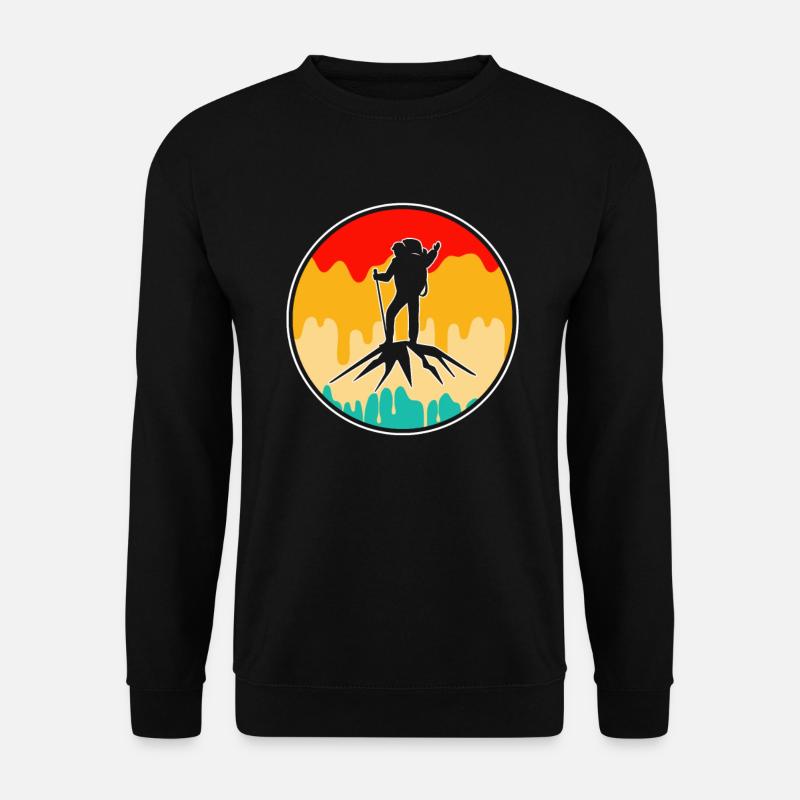 Mountaineering Retro - Unisex Sweatshirt - black