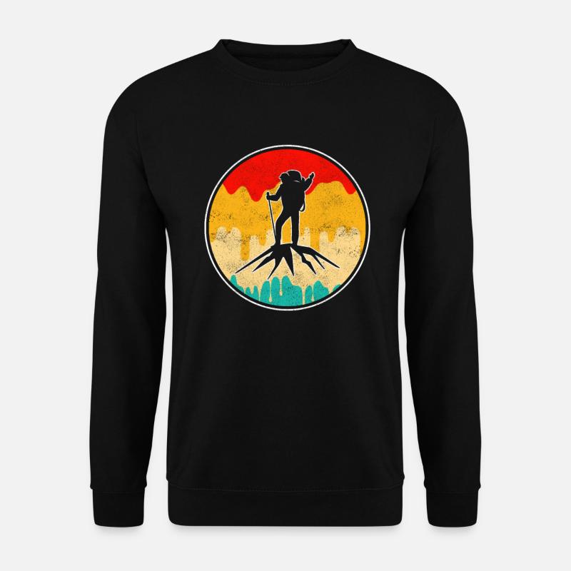 Mountaineering Retro - Unisex Sweatshirt - black
