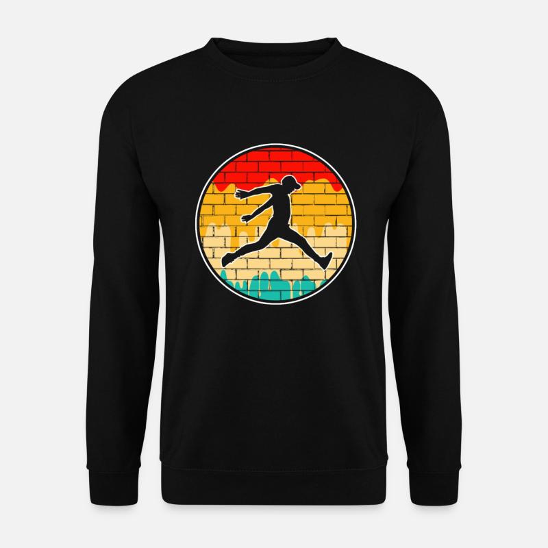 Parkour Retro - Unisex Sweatshirt - black