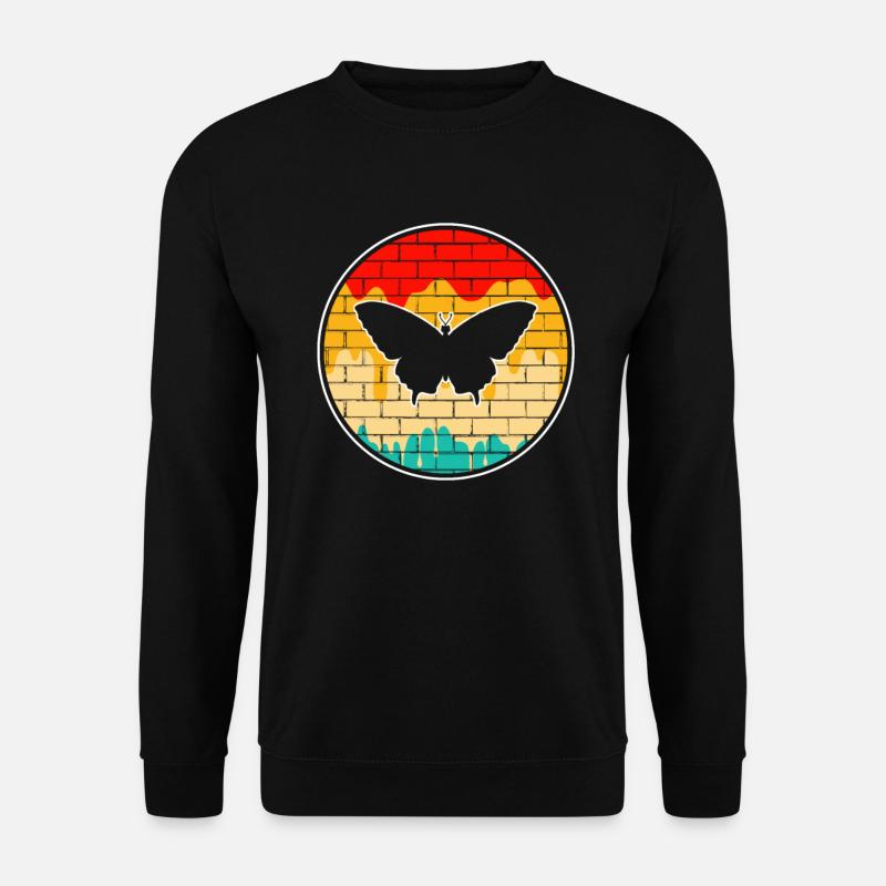 Papillon Rétro - Sweat-shirt Unisexe - noir