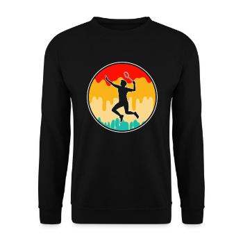 Badminton Rétro - Sweat-shirt Unisexe - noir - Devant - Alina (178cm) & Michal (187cm)