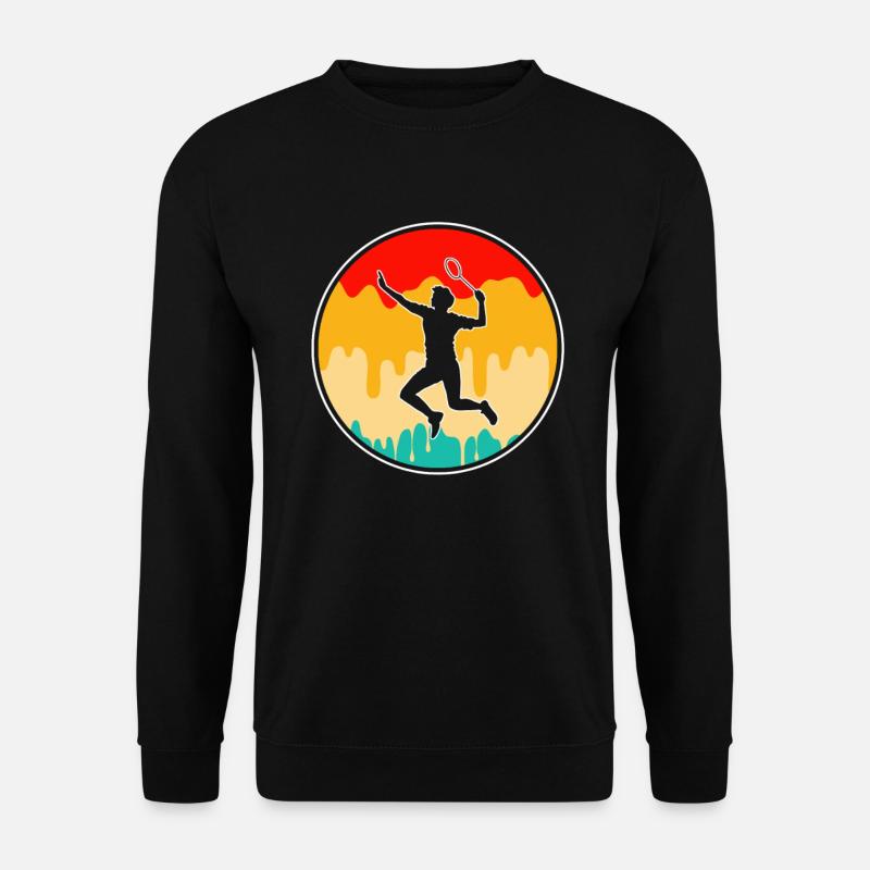 Badminton Retro - Unisex Sweatshirt - black