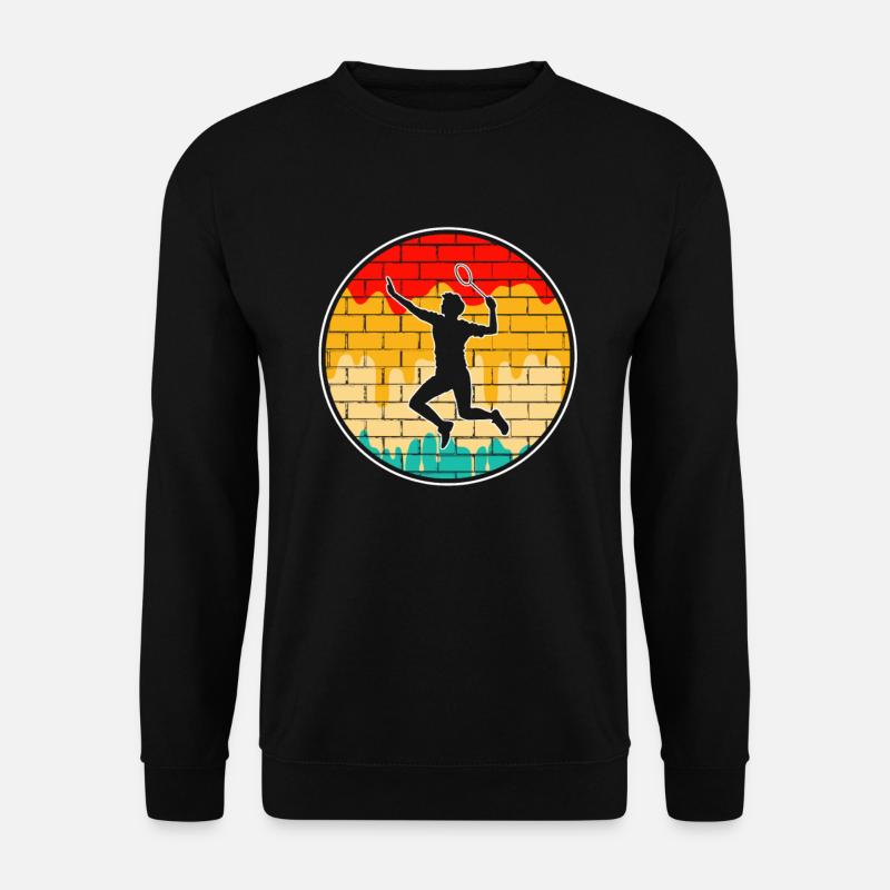 Badminton Retro - Unisex Sweatshirt - black