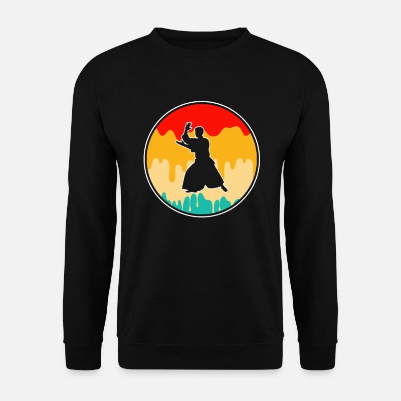 Aikido Retro - Unisex Sweatshirt - black