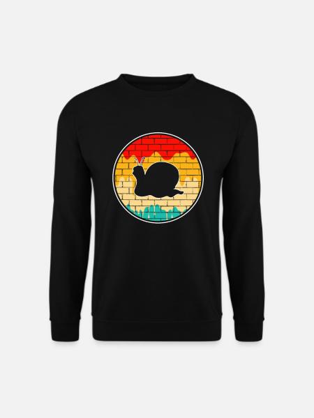 Snail Retro - Unisex Sweatshirt - black