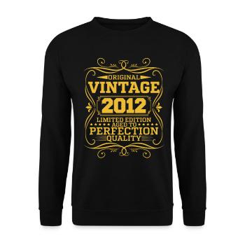 Vintage 2012 Original Limited Edition - Unisex Sweatshirt - black - Front - Alina (178cm) & Michal (187cm)
