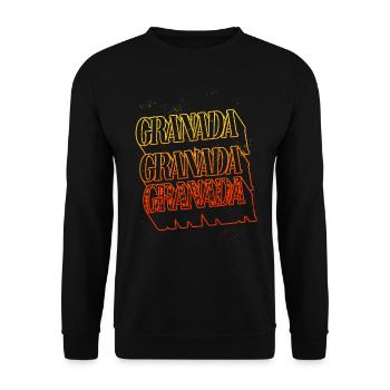 Grenade Espagne Ville Skyline Home Font - Sweat-shirt Unisexe - noir - Devant - Alina (178cm) & Michal (187cm)