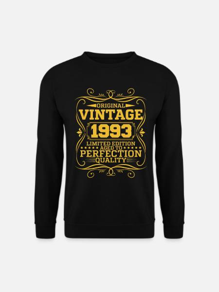 Vintage 1993 Original Limited Edition - Unisex Pullover - Schwarz
