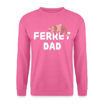 Ferret Fischoffer Father's Day Ferret - Unisex Sweatshirt - pink - Front