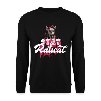 Rat Ratical Rodent Rat Owners Pet - Unisex Pullover - Schwarz - Vorne - Alina (178cm) & Michal (187cm)