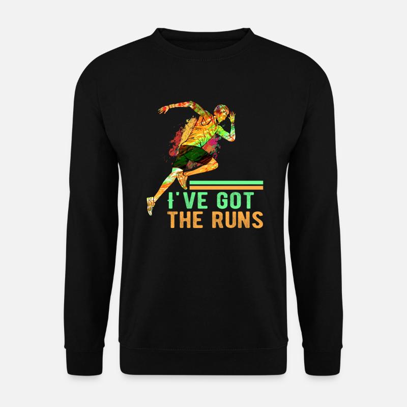 Running Marathon Runner Running - Unisex Sweatshirt - black