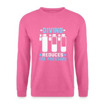 Instructeur de conception de plongée sous-marine Snorkeling - Sweat-shirt Unisexe - rose - Devant
