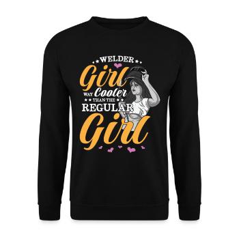 Conception de spruch de soudeur pour les métallurgistes - Sweat-shirt Unisexe - noir - Devant - Alina (178cm) & Michal (187cm)