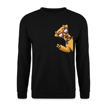 Welsh Terrier Dog Lover Funny - Unisex Sweatshirt - black - Front - Alina (178cm) & Michal (187cm)