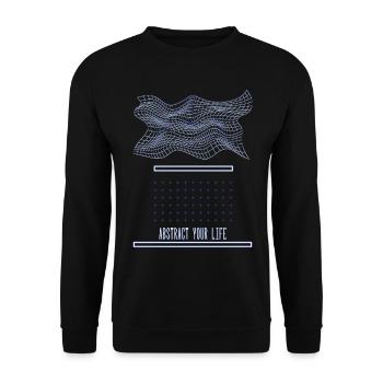 Abstract your Life - Unisex Pullover - Schwarz - Vorne - Alina (178cm) & Michal (187cm)